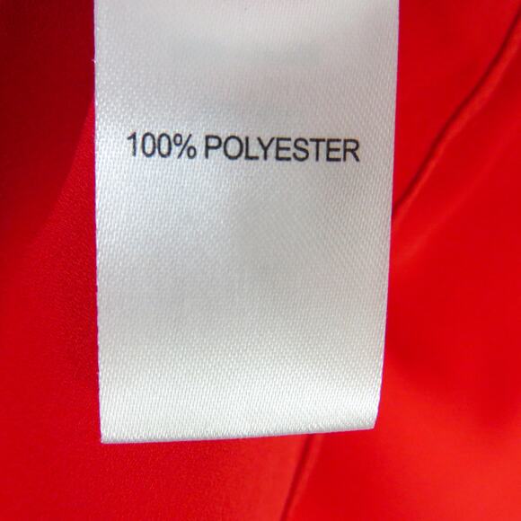 Amaryllis Red Long Sleeve Button Down Blouse Flowy Top Small Medium - Picture 4 of 6